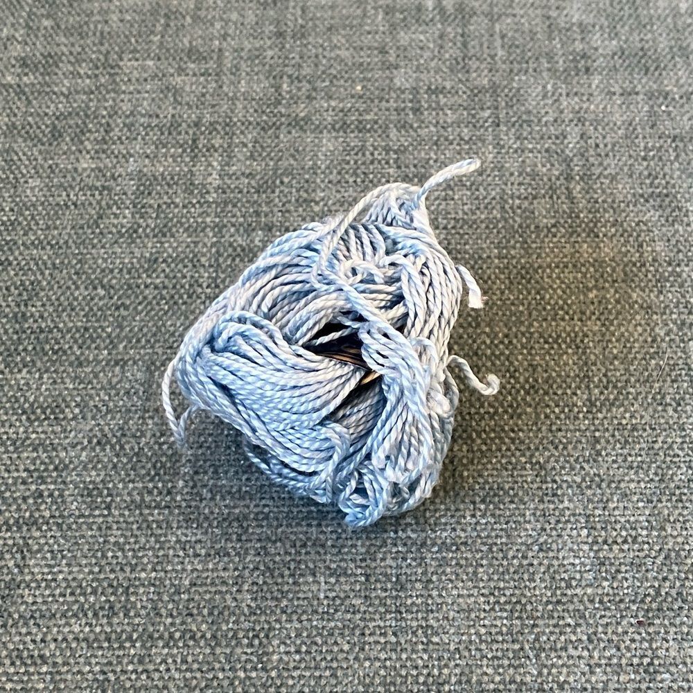 Blue Needlepoint Thread Yarn